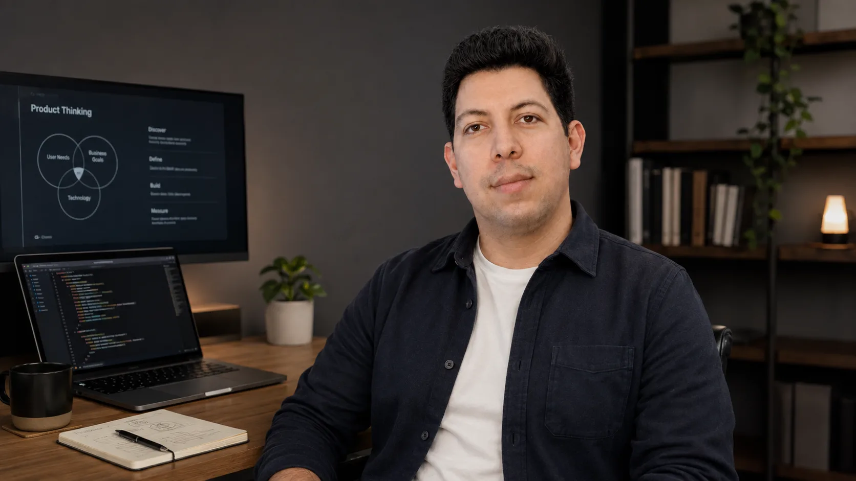 Andrés Gaibor trabajando en un entorno de desarrollo de software
